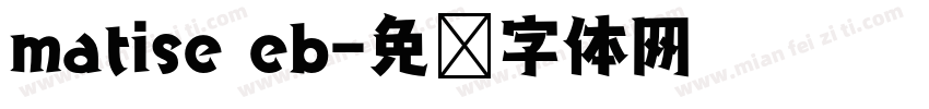 matise eb字体转换